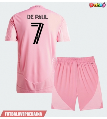 Lacne Dětský Futbalové dres Inter Miami Rodrigo De Paul #7 2026-27 Krátky Rukáv - Domáci (+ trenírky)